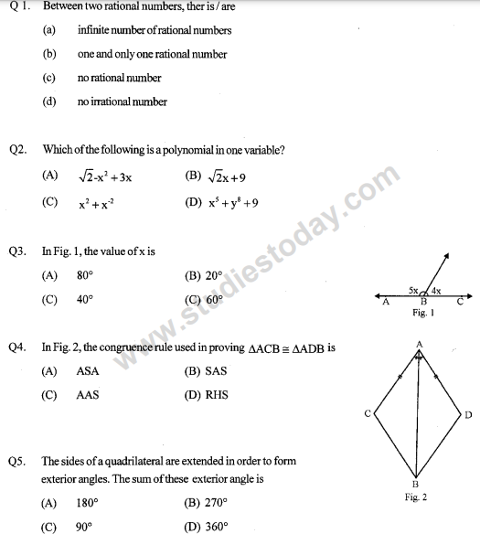 Cbse 9th 2024 class maths